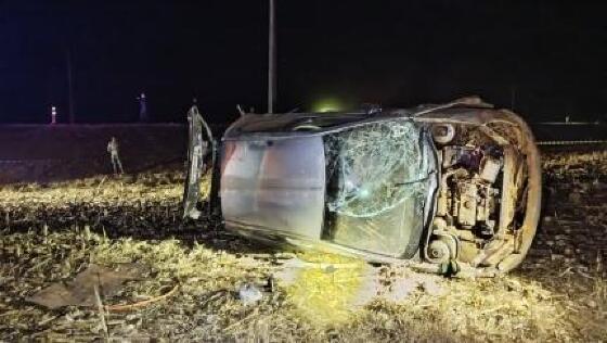 O capotamento ocorreu na quarta-feira (13), na rodovia MT-449