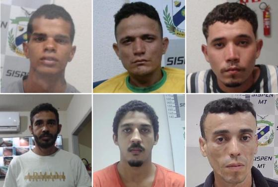 Juliano, o último da fileira de baixo, já foi recapturado