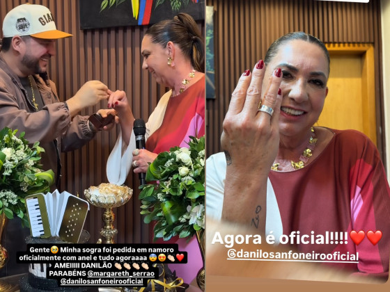 Margareth Serrão ganha aliança 