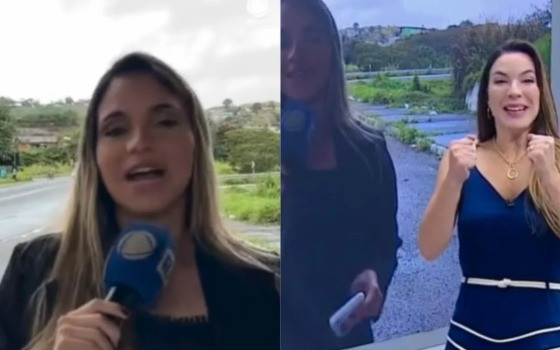 Repórter Maryanne Barros entrou em trabalho de parto ao vivo