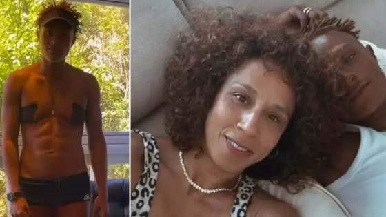 O relacionamento com Thalita Carauta, de 42 anos, começou em 2022. O casal se conheceu durante as gravações da série 