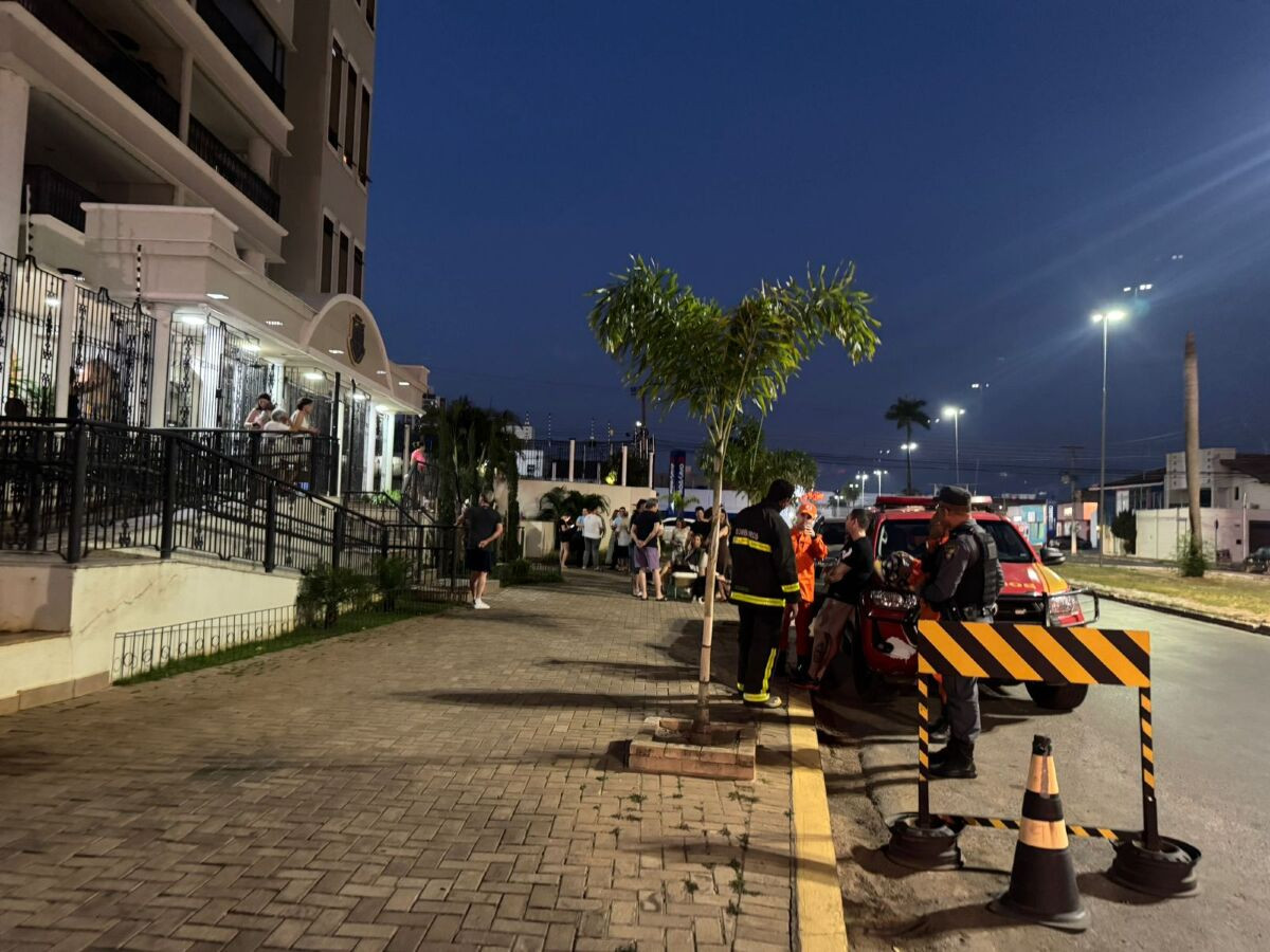 Incêndio atinge apartamento em edifício em Cuiabá; vídeo