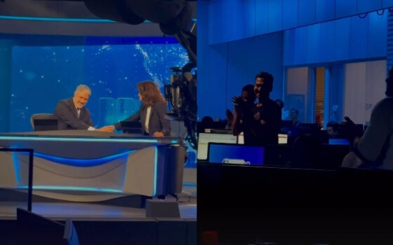 William Bonner recebeu carinho da redação do JN