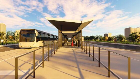 O edital prevê a construção de 41 estações para o BRT, além de 36 abrigos laterais que serão implantados na linha que sai de Várzea Grande até a Estação do CPA. No total, serão 20 pontos de parada nesse trajeto.