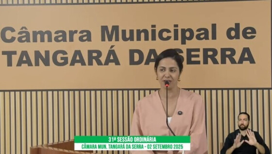 Vereadora Sarah Botelho (PSD) defendeu o projeto na tribuna