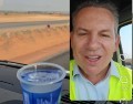 Mauro roda com copo d'água no painel; padrão EUA
