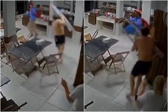 Imagens da ação chegaram ao celular funcional de uma equipe policial, que iniciou buscas pelo autor