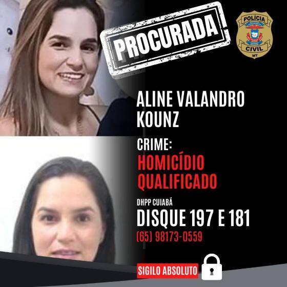 Aline é esposa do PM Raylton, que se entregou à polícia neste domingo.