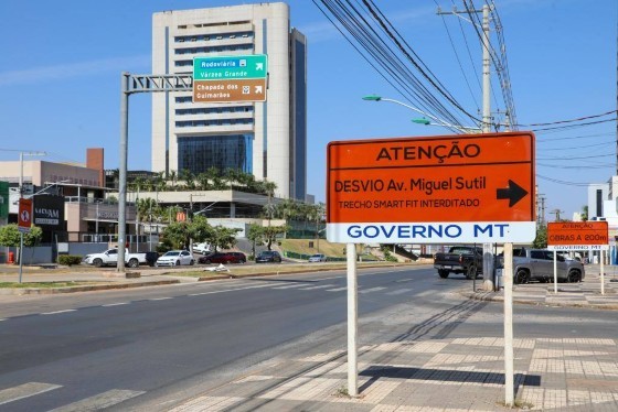 A interdição irá durar até o final dos serviços.