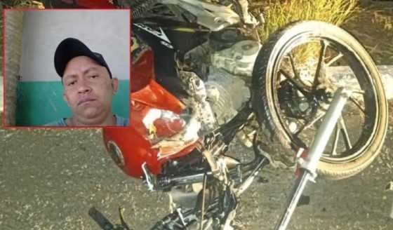 A colisão envolveu uma motocicleta e um carro de passeio, no km 18 da rodovia