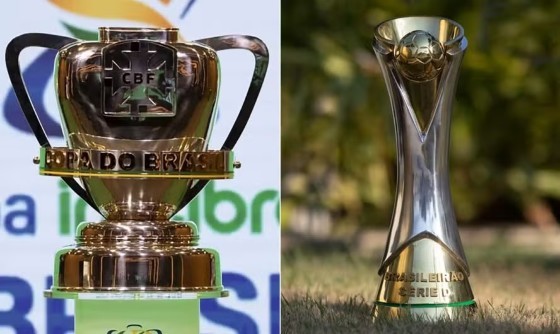 Os troféus da Copa do Brasil e da Série D, competições que serão remodeladas pela CBF 