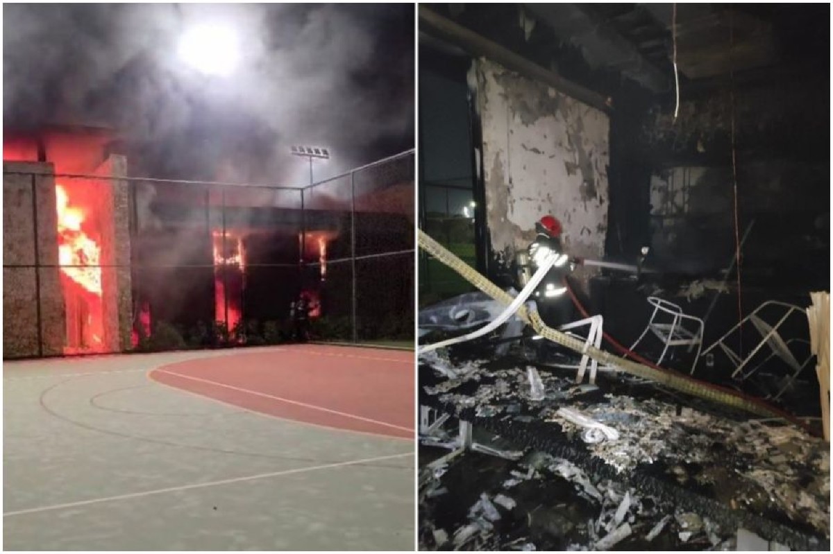 Churrasqueira de condomínio explode e quatro pessoas ficam feridas