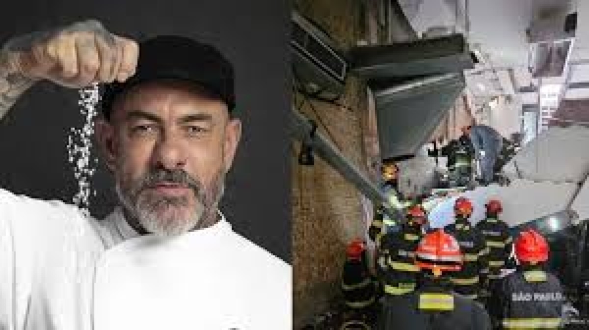 Teto de restaurante em que Fogaça é chef desaba em SP; uma mulher morreu