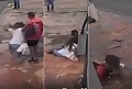 Repórter da Globo de Cuiabá cai em buraco d'água