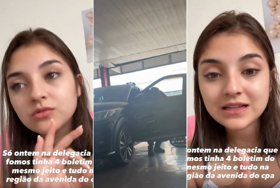 Emilly contou que o trecho onde estacionou é um “ponto cego”, sem cobertura de câmeras de segurança.