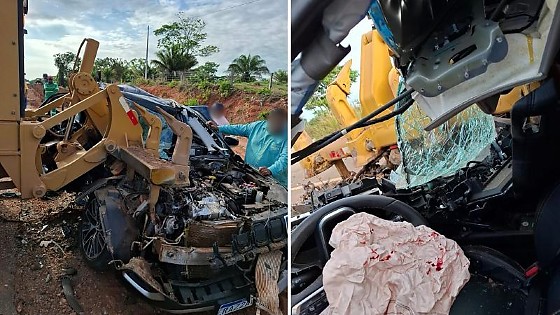 O acidente ocorreu no trecho que liga a sede do município à comunidade Máquina Queimada.