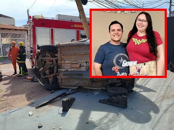 O acidente aconteceu hoje (24) e resultou na morte do casal ainda no local