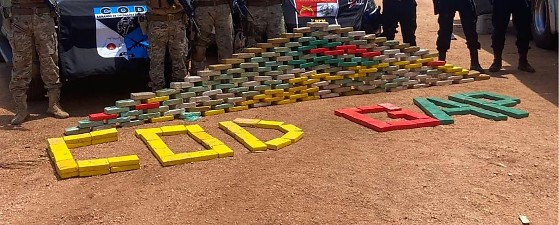 As PMs de MAto Grosso e Goiás apreenderam 486kg de drogas nessa quinta-feira (23)