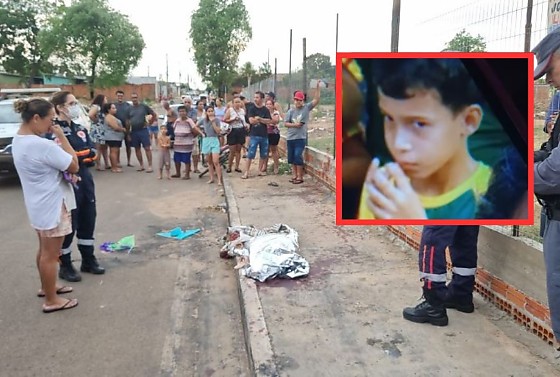 O menino, de apenas 9 anos, foi identificado como Davi Almeida Franco.