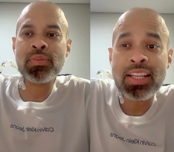 O influenciador Xomano durante pronunciamento no Instagram