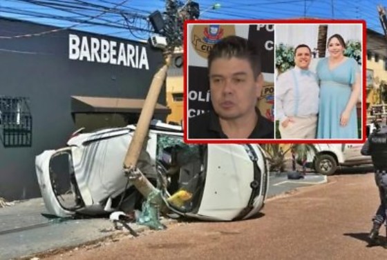 O delegado relatou que o casal que morreu no acidente havia se envolvido em uma briga no trânsito.