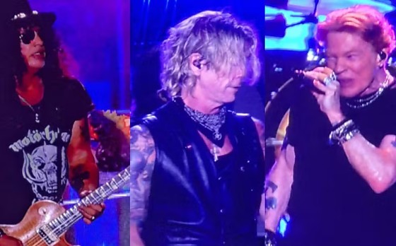 Os integrantes da Banda Guns N' Roses