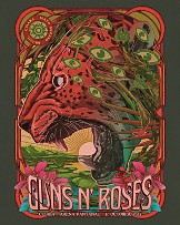 Guns N’ Roses divulga pôster com onça-pintada em homenagem a MT