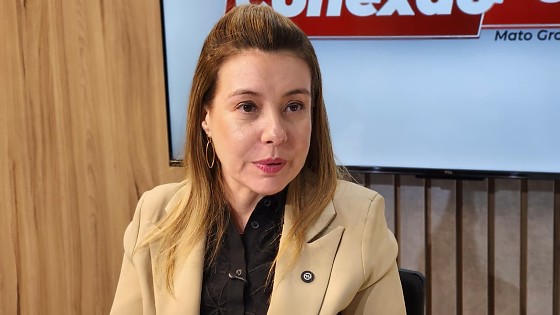 A prefeita fala sobre o apoio que tem recebido de Pivetta e também do senador Wellington Fagundes.