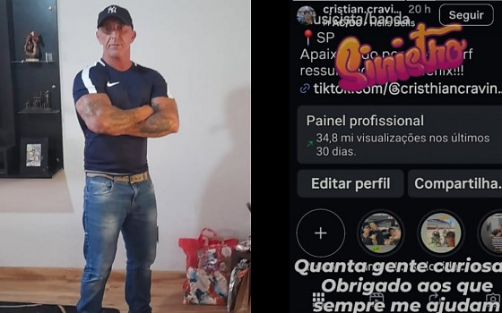 Inicialmente ele se revoltou e negou o ocorrido em suas redes sociais, mas, na terça-feira (4), depois de o roteirista da série mostrar até uma foto da calcinha utilizada pelo ex-detento