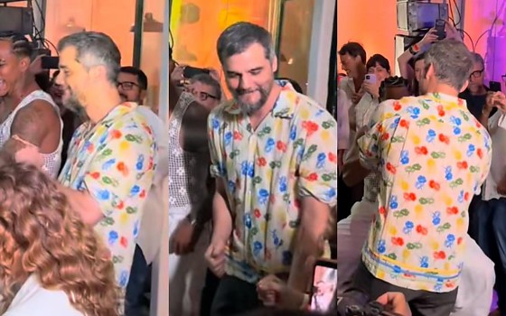 Wagner Moura cai na dança na pré-estreia de 'O Agente Secreto' em Salvador