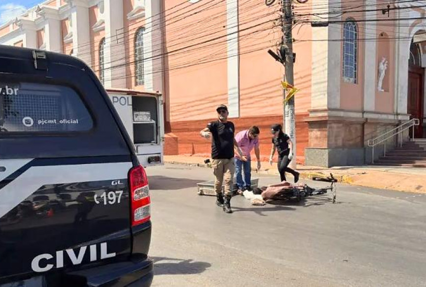 Câmera registra atropelamento que matou ciclista na avenida XV de Novembro, em Cuiabá