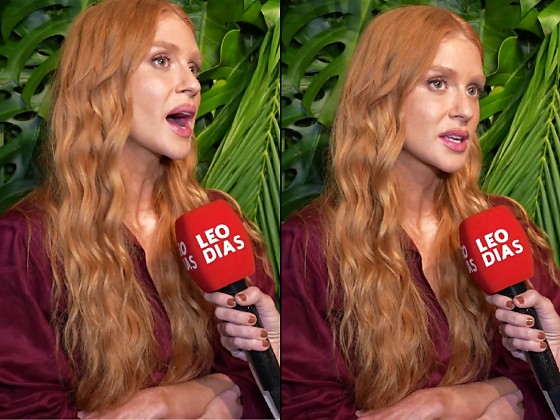 Marina Ruy Barbosa conversou com a repórter Monique Arruda, do portal LeoDias.