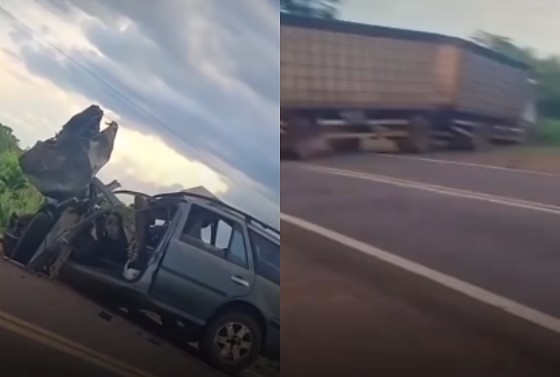 Acidente aconteceu no final da tarde desse domingo (9), em Água Boa