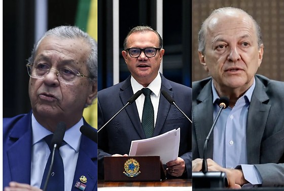 Jayme Campos, Wellington Fagundes e Otaviano Pivetta, respectivamente, pré-candidatos a governador de Mato Grosso