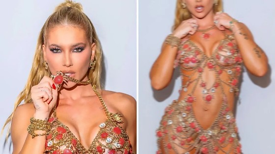 Virginia é rainha de bateria da escola de samba Grande Rio