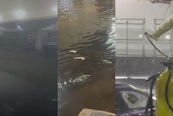 A forte chuva frustrou expectativas de cuiabanos que lotaram autódromo