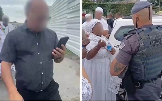 O homem teria interrompido a celebração antes do horário estipulado pela prefeitura