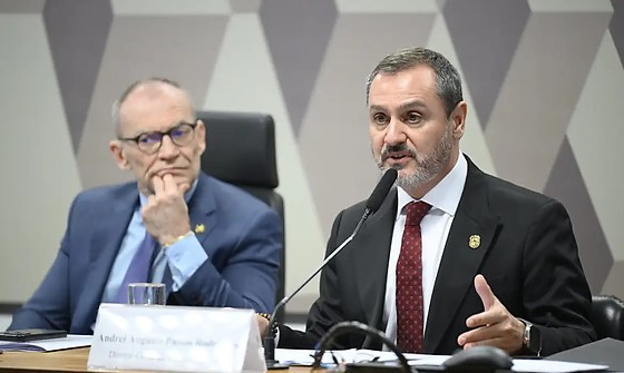 Andrei Rodrigues depôs à CPI do crime organizado, no Senado.