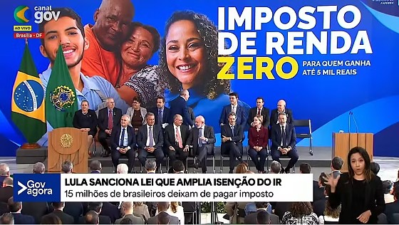 Governo sanciona lei que amplia isenção do IR