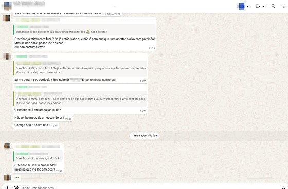 Bate-boca ocorreu em grupo do condomínio em que moram