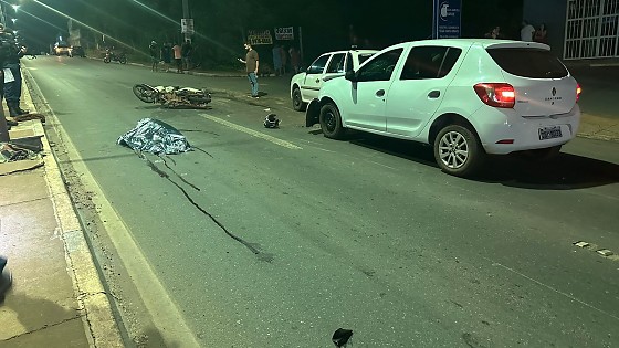 Acidente foi registrado na Avenida Filinto Müller, em Várzea Grande