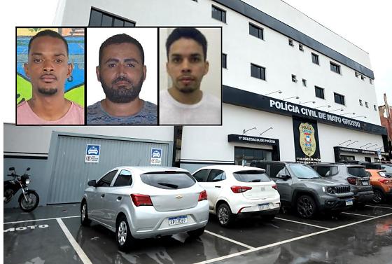 Foram presos Valdeir Rodrigues Bandeira, de 35 anos, e Mikael Luan Rodrigues Figueiredo, de 29, e Jefferson da Silva Campos, de 25 anos.