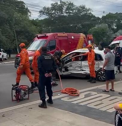 Acidente foi registrado por volta das 8h30, na Avenida do CPA