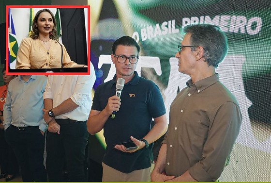 Vânia Rosa, no destaque, se desfiliou do Novo para ingressar nas fileiras do MDB.