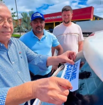 Jayme, debaixo de sol, adesiva carros em Cuiabá