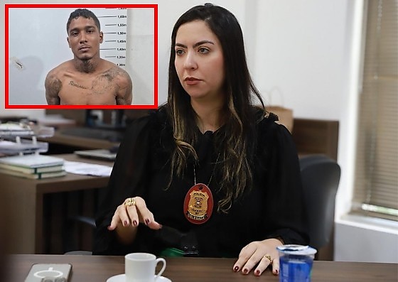 Delegada reforçou que o criminoso é um risco à sociedade 