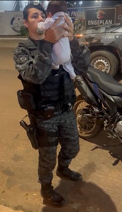 A ação rápida e precisa dos policiais foi decisiva para salvar a vida da criança
