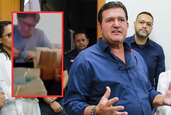 Vídeo mostra Carlos alberto contando maços de dinheiro