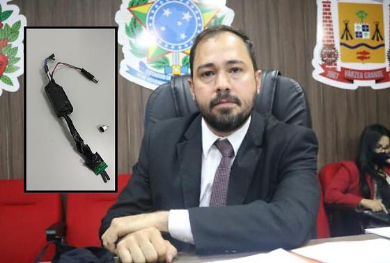 Vereador Bruno Rios (PL) encontrou possível escuta clandestina em seu gabinete