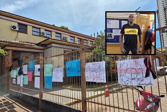 Alunos do Liceu Cuiabano prestaram homenagens ao servidor Valdevino Almeida Fidelis, que foi morto nessa segunda-feira (11), em Cuiabá